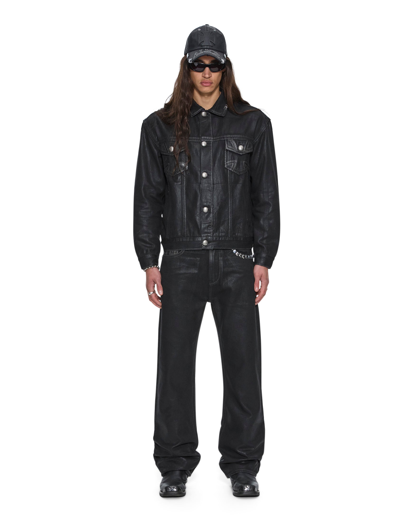 Mens Ksubi X Alice Hollywood Oh G Jacket Black Wax Jackets