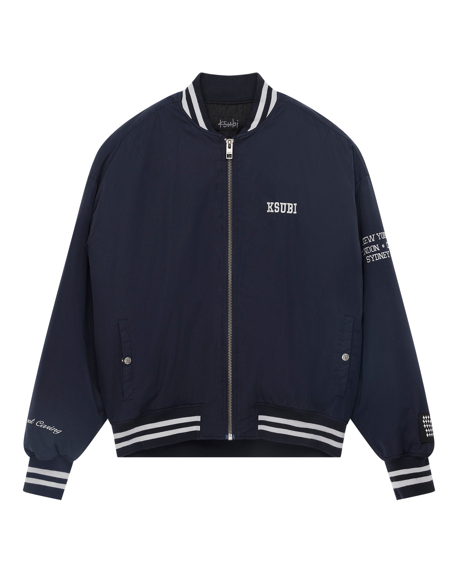 Mens Royalty Ma-1 Bomber Navy Jackets