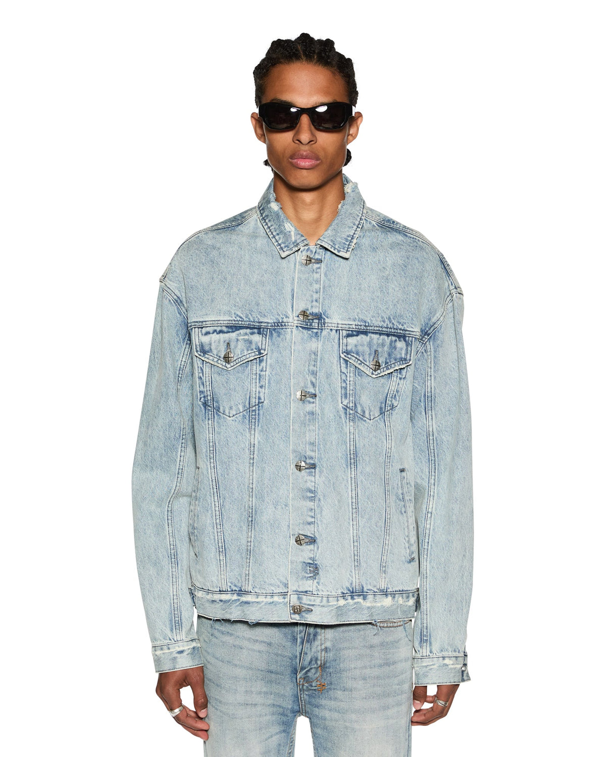 Buy Oh G Jacket Acid Trip Oversized Denim