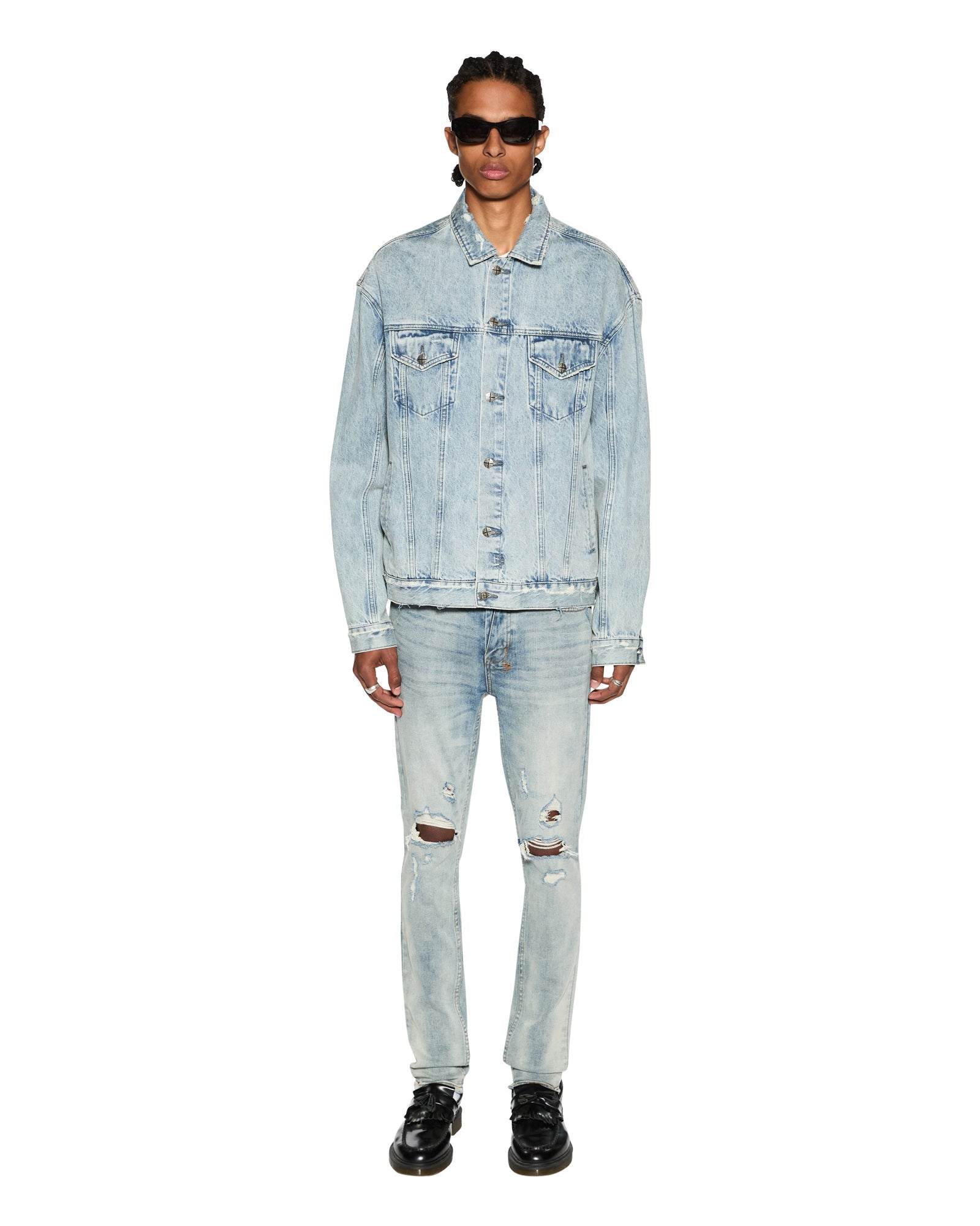 Buy Oh G Jacket Acid Trip Oversized Denim