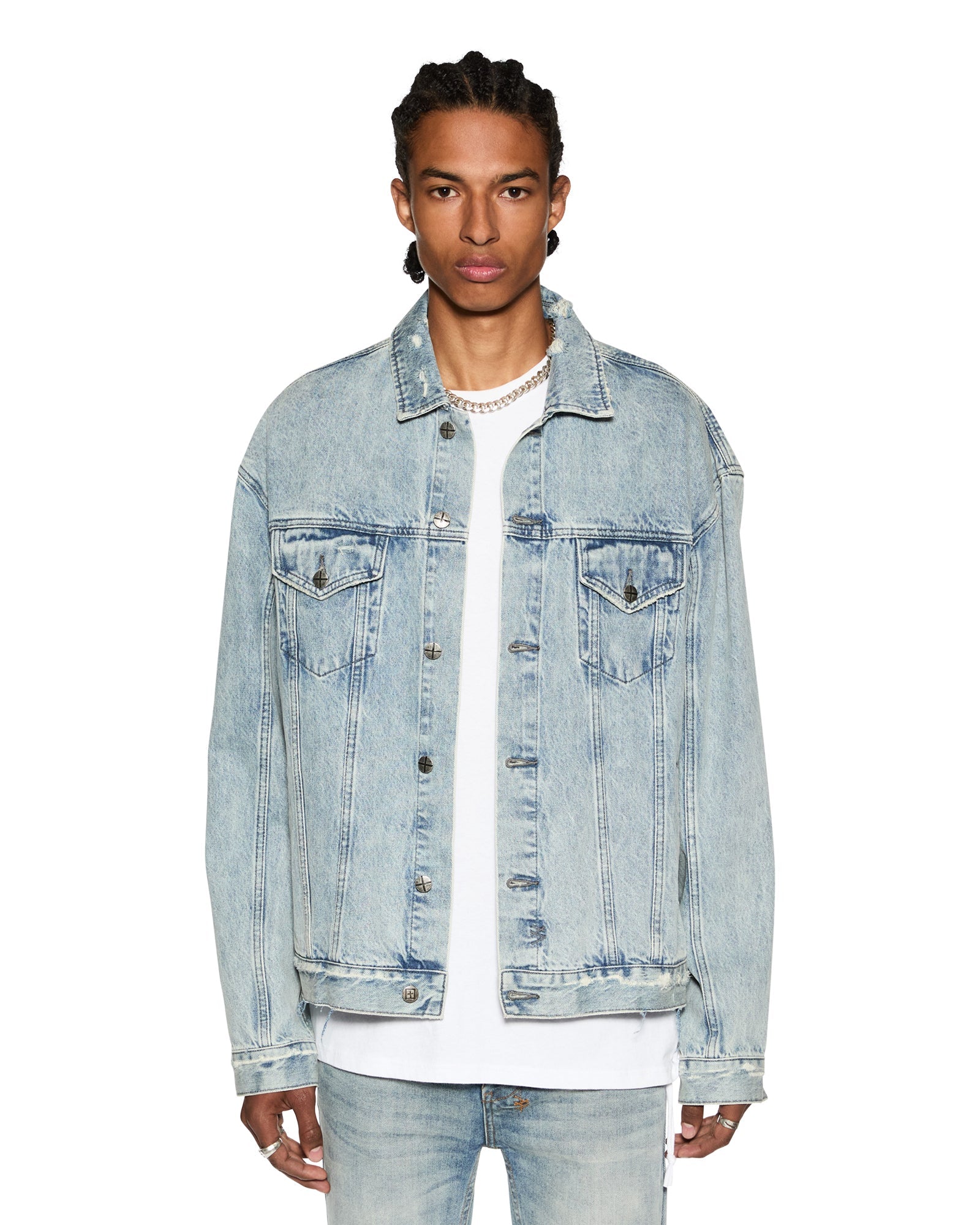 Buy Oh G Jacket Acid Trip Oversized Denim