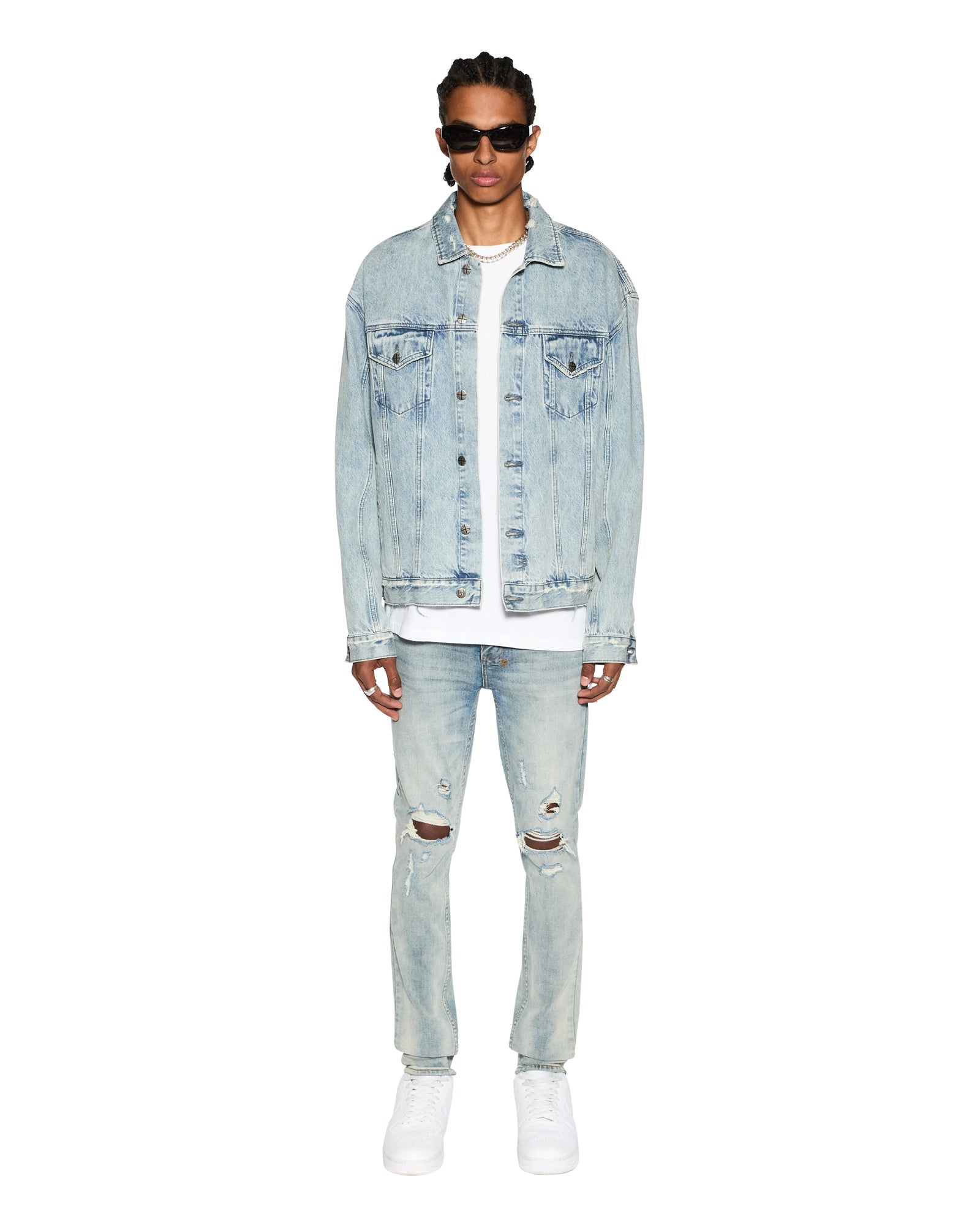 Buy Oh G Jacket Acid Trip Oversized Denim