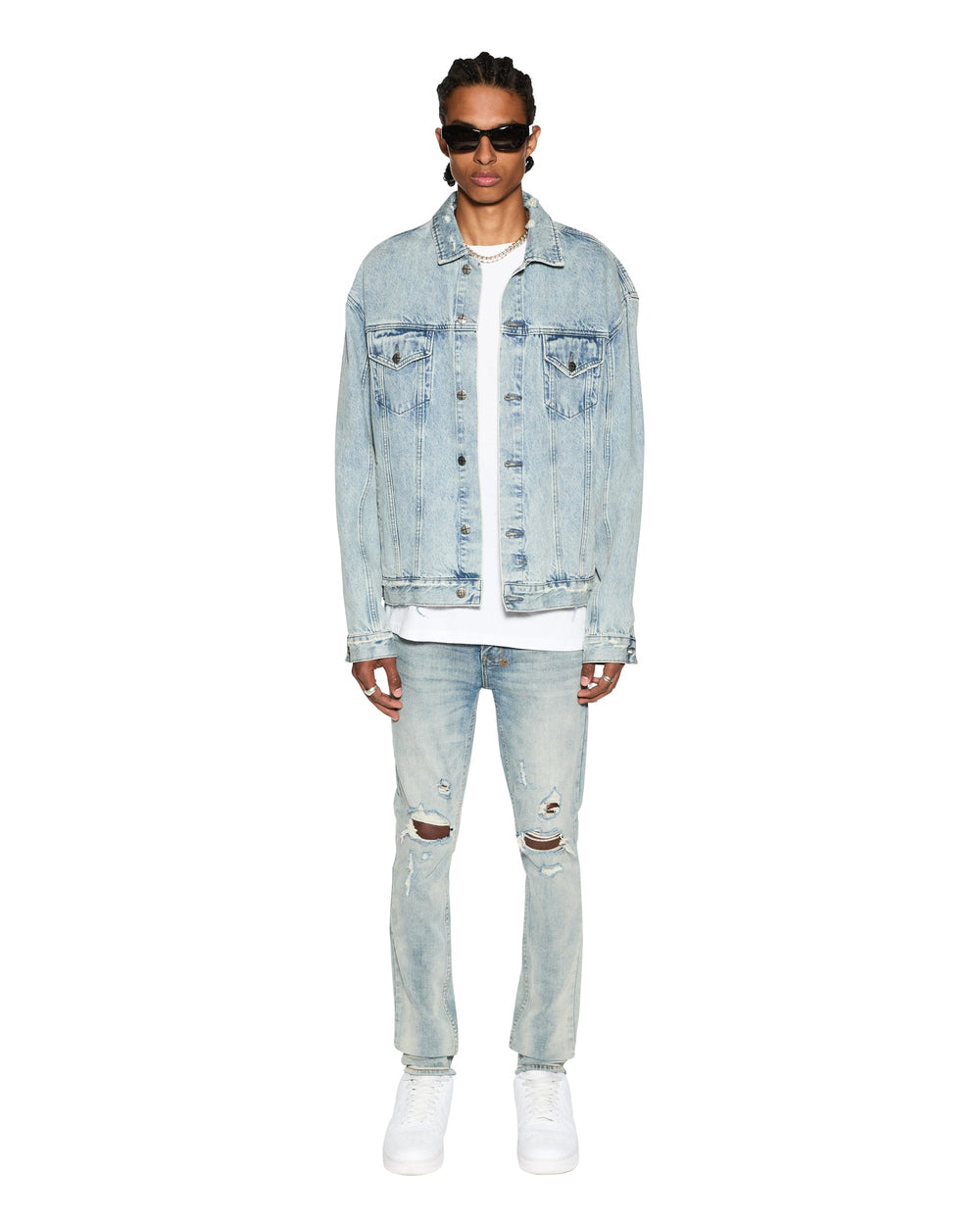 Buy Oh G Jacket Acid Trip Oversized Denim
