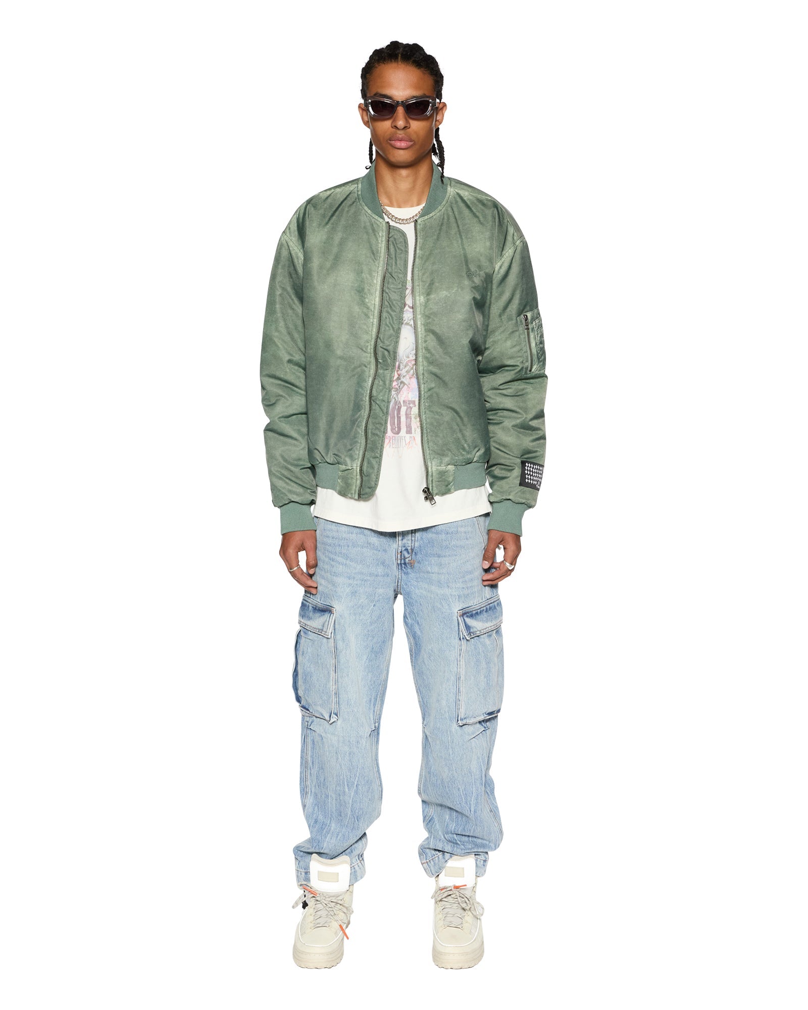 Royalty Khaki Overdye Bomber Jacket