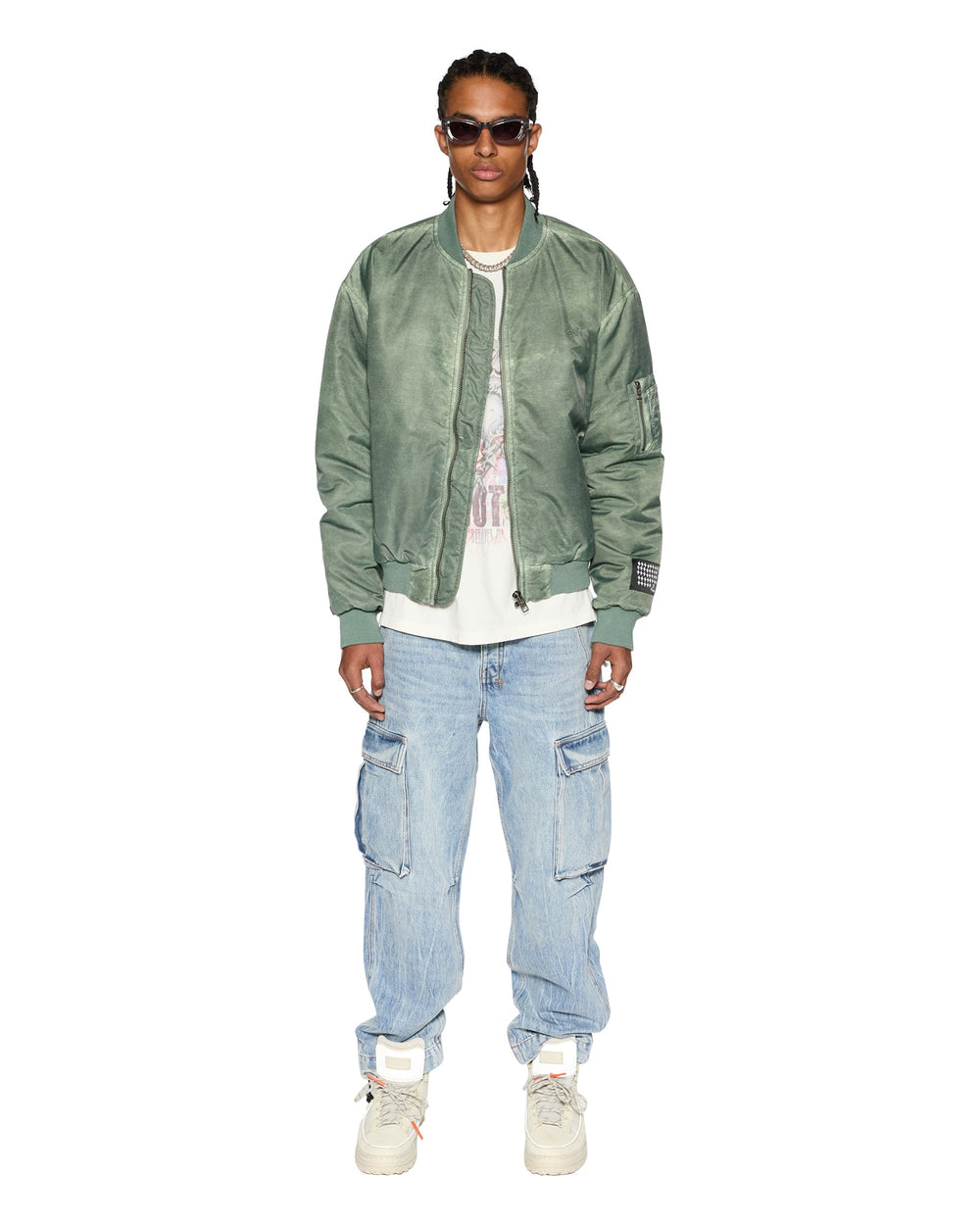 Royalty Khaki Overdye Bomber Jacket