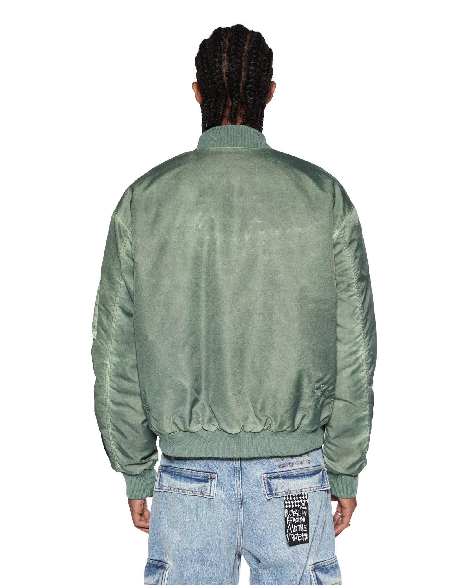 Royalty Khaki Overdye Bomber Jacket