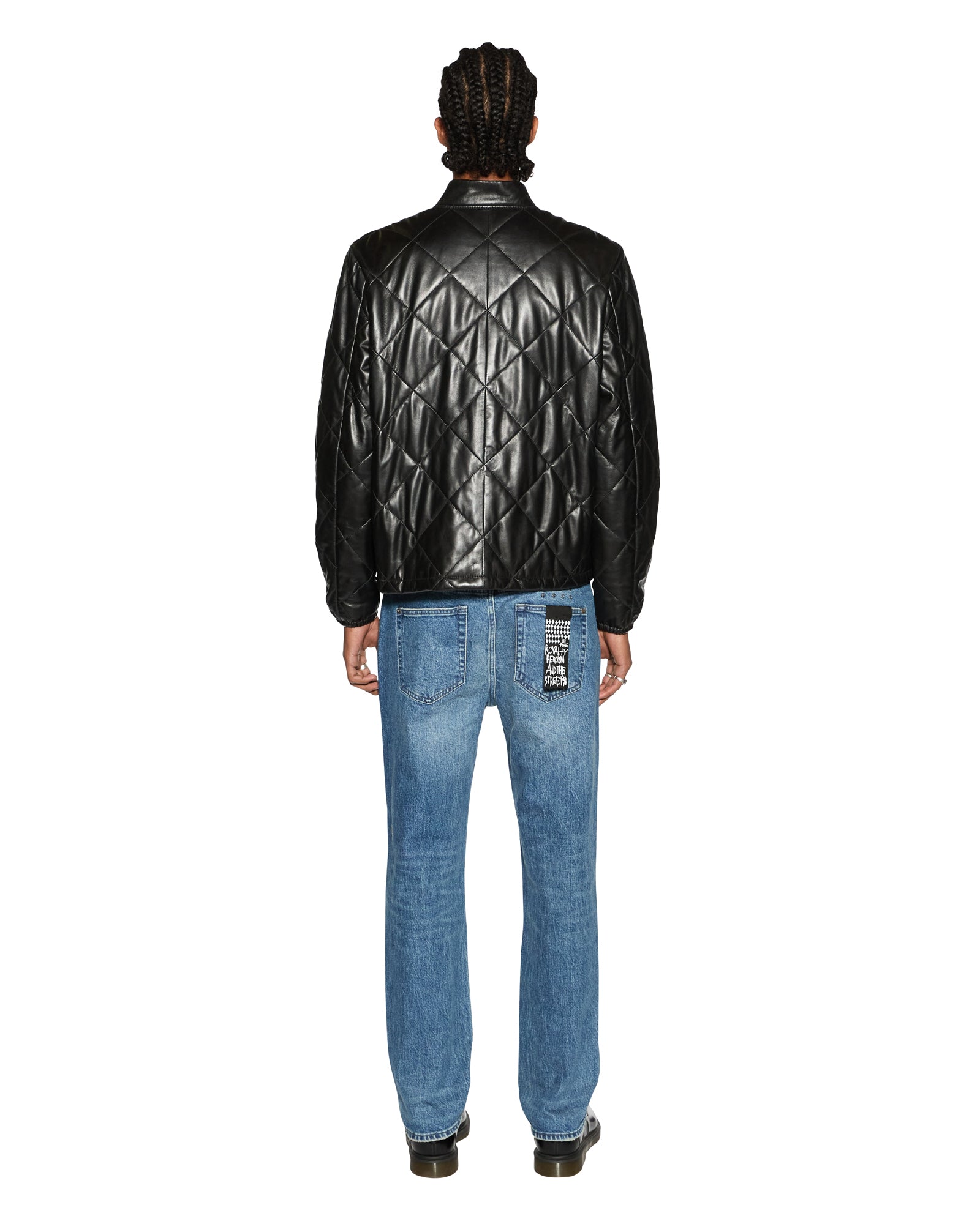 Mens Eclipse Quilted Bomber Black Jackets