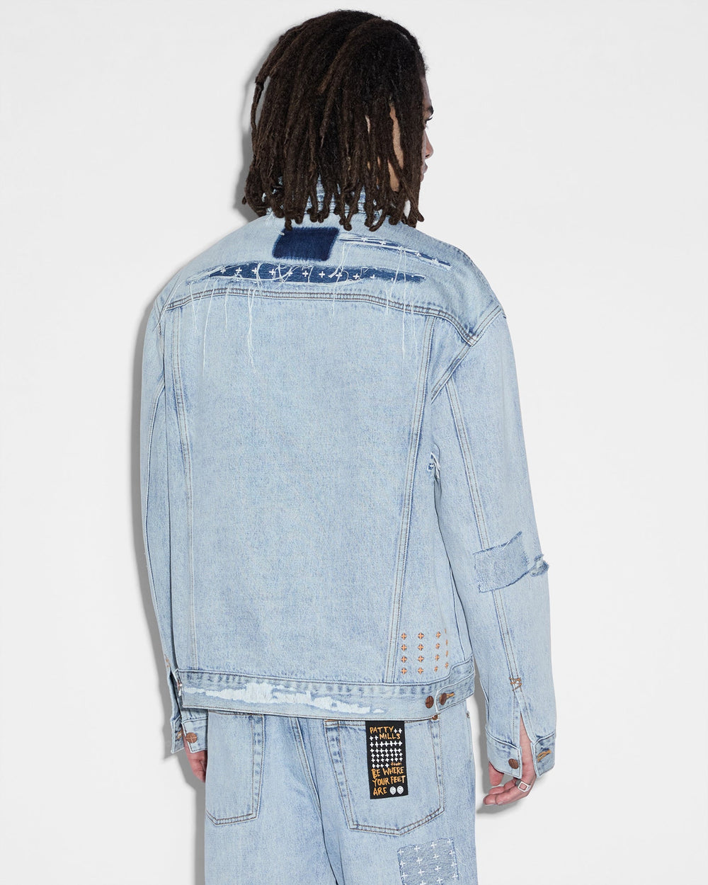 Oh G Denim Jacket Mills Repair - Blue