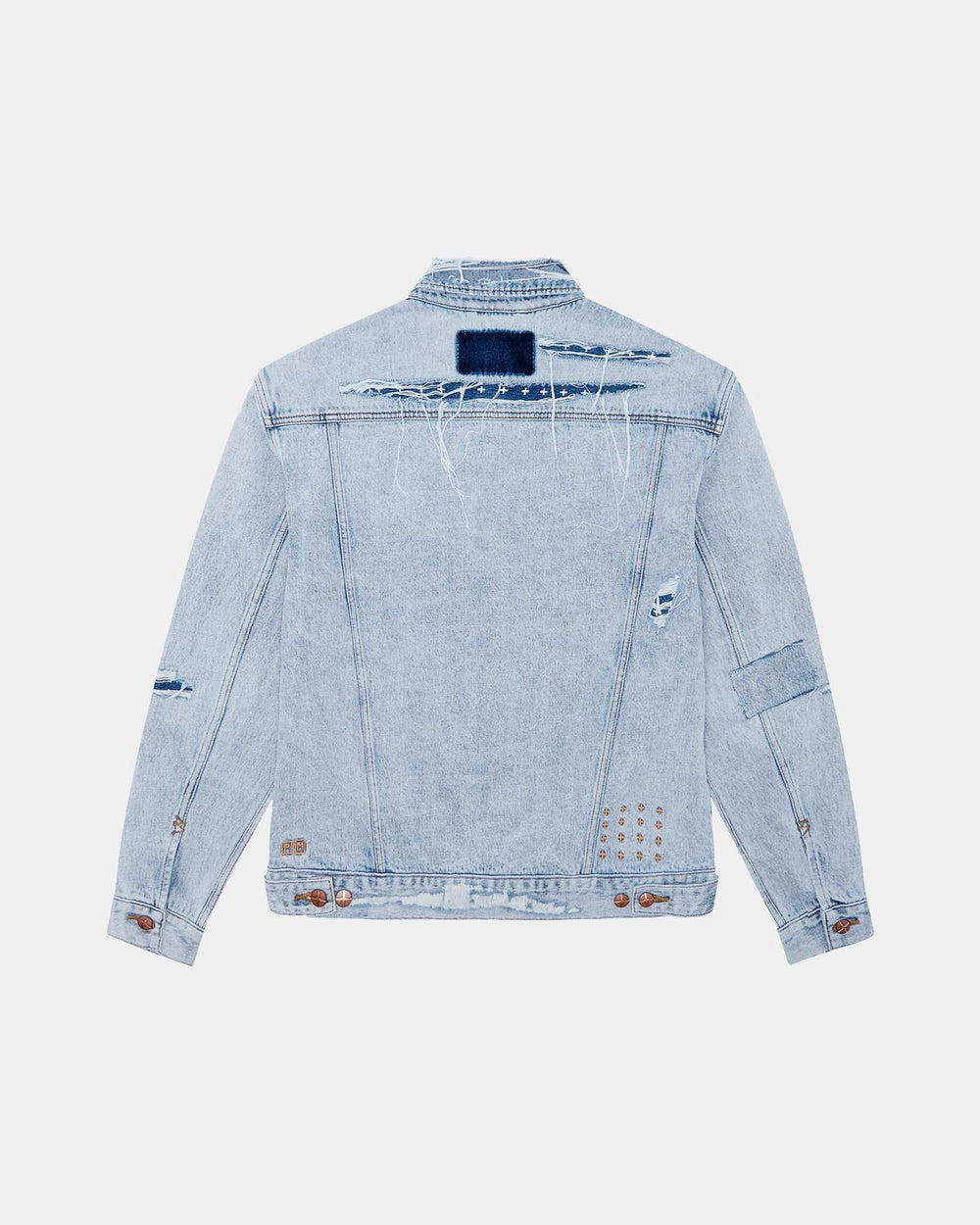 Oh G Denim Jacket Mills Repair - Blue