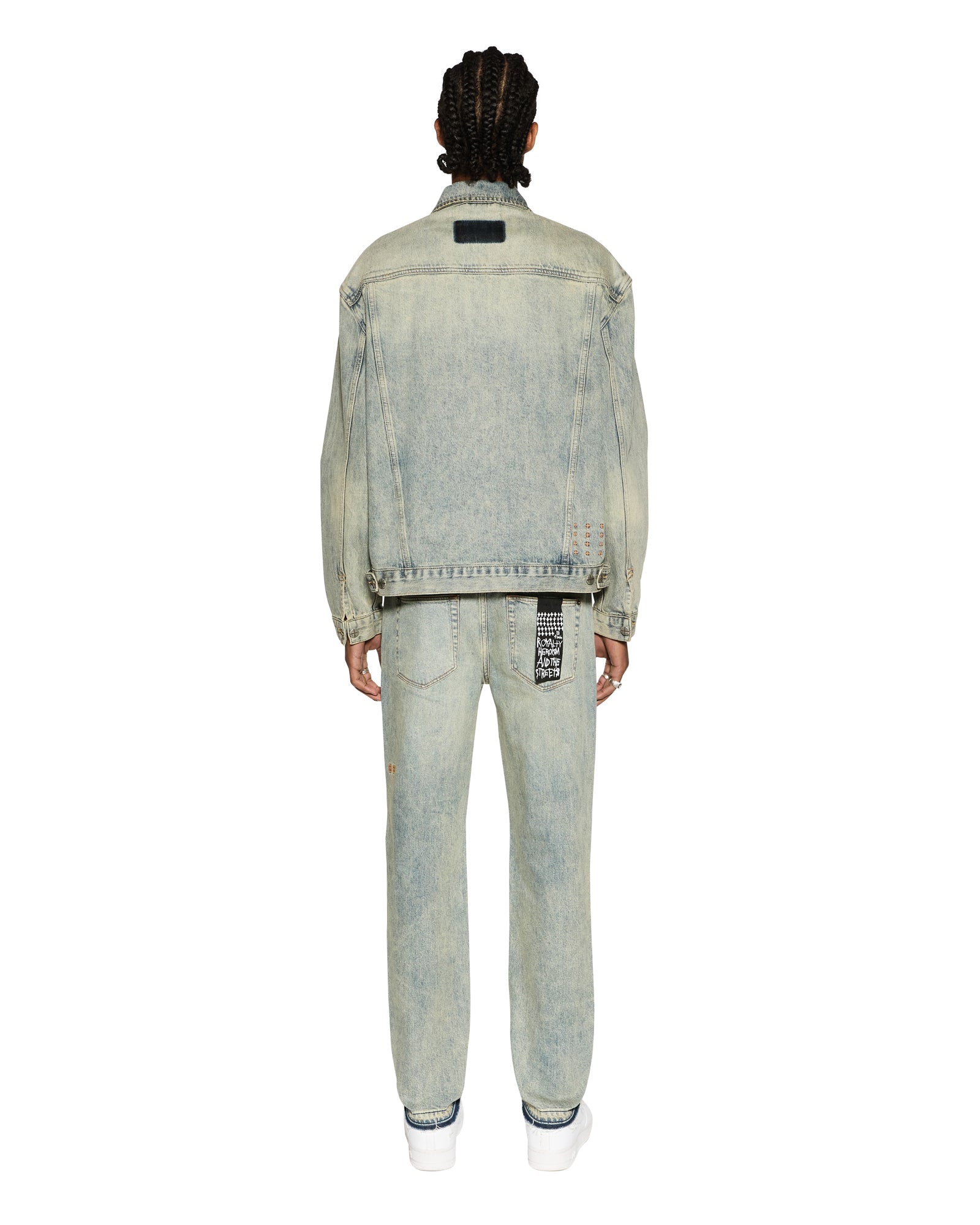 Oh G Oversized Trucker Jacket Stagelight - Vintage Blue