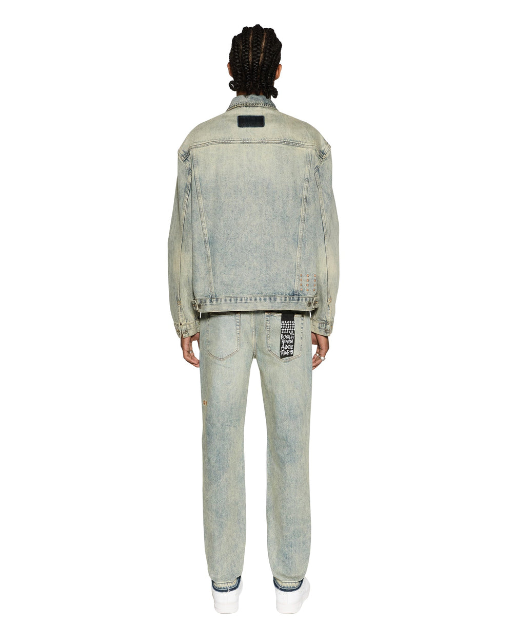 Oh G Oversized Trucker Jacket Stagelight - Vintage Blue