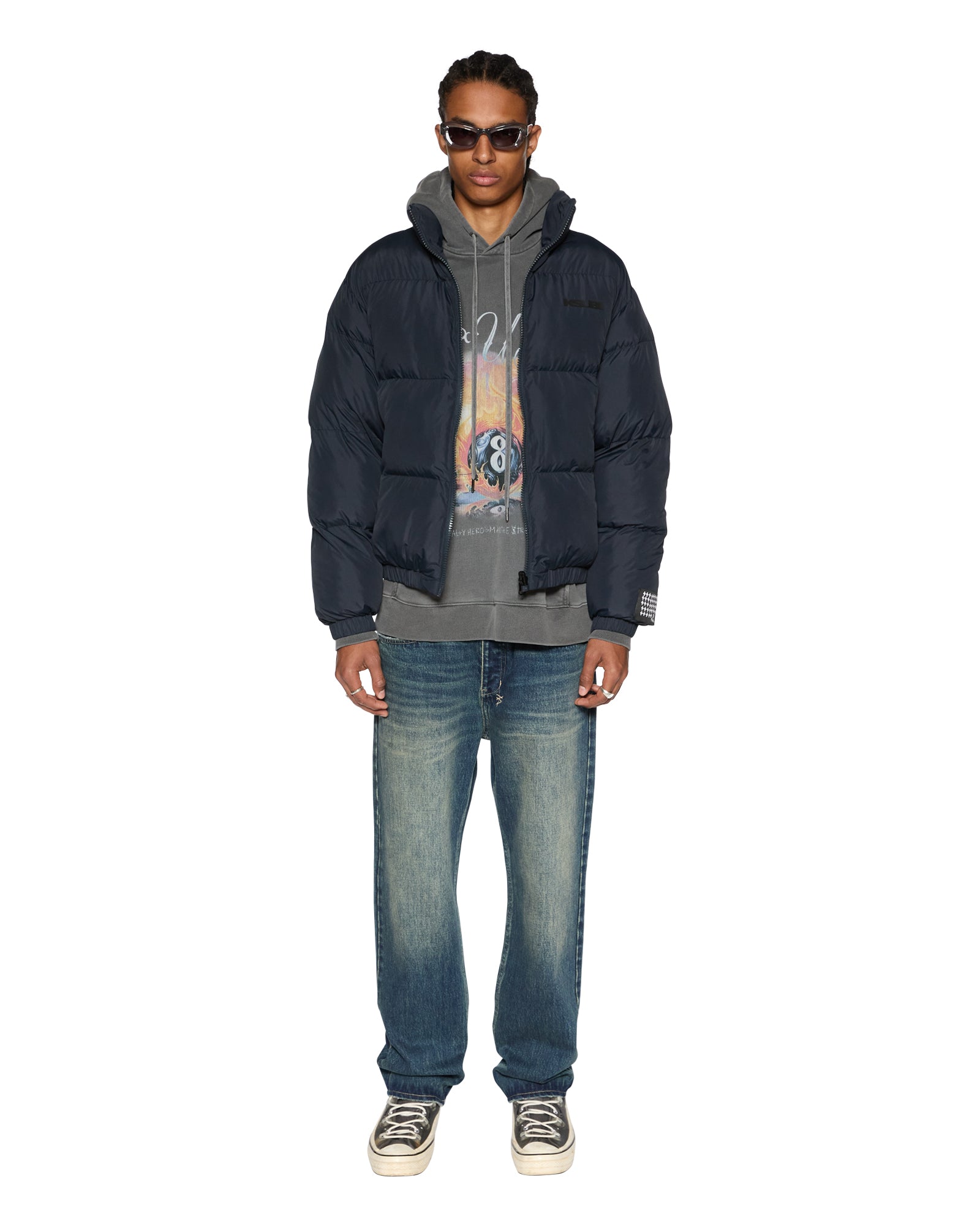 Sott Navy Puffer Jacket