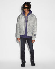 Royalty Bomber Mens Jacket Overdye Earth - Green