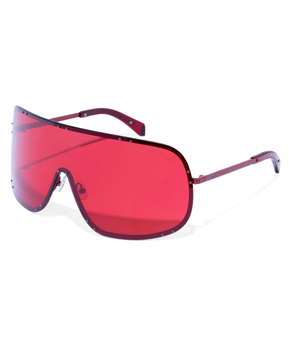 Tyrell Trippie Wrap Shield Sunglasses - Red