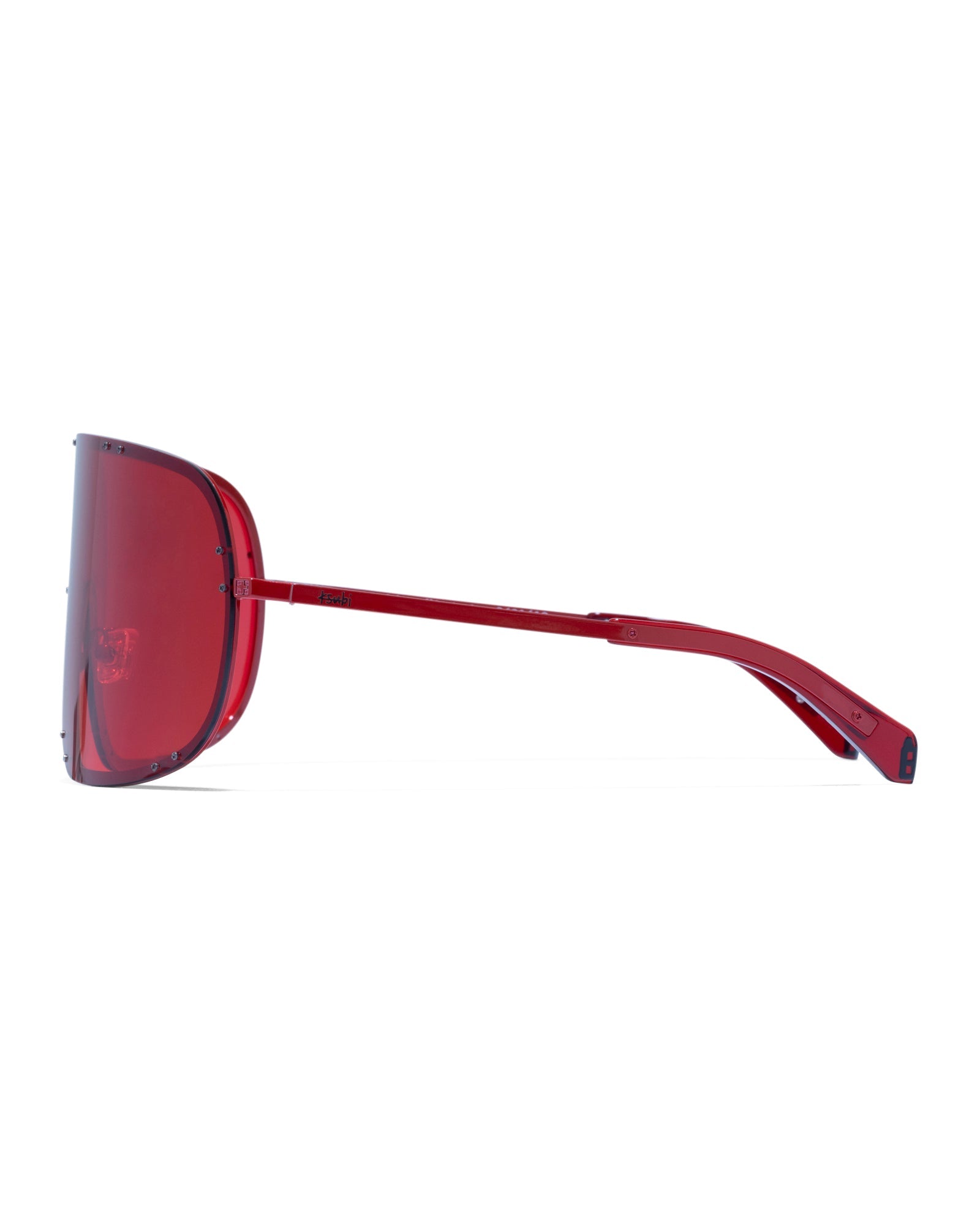 Tyrell Trippie Wrap Shield Sunglasses - Red