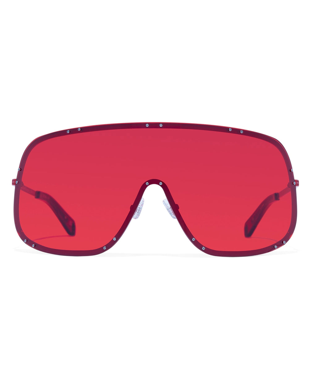 Tyrell Trippie Wrap Shield Sunglasses - Red