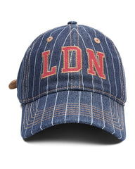 Ldn Retro Cap Navy Pinstripe