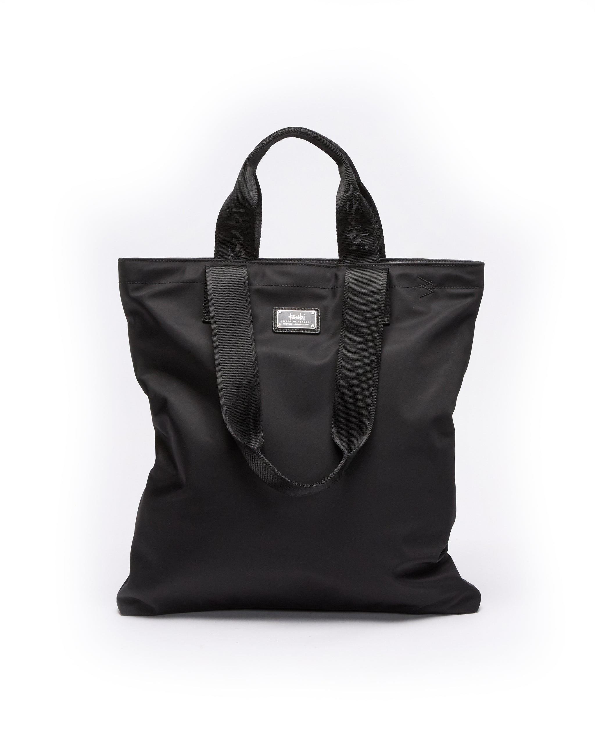 Made In Heaven Nylon Leather Tote Black