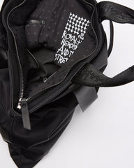 Made In Heaven Nylon Leather Tote Black