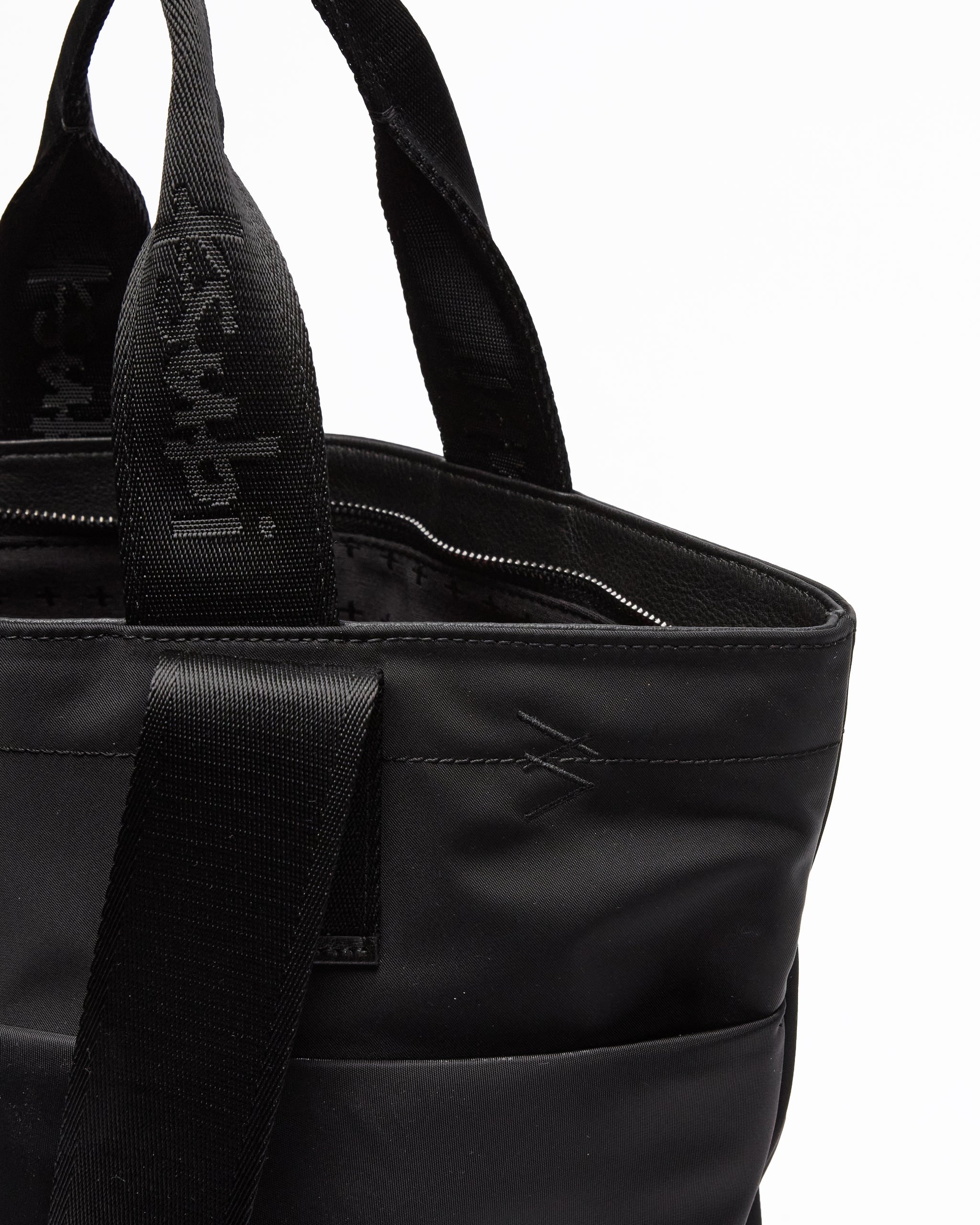 Made In Heaven Nylon Leather Tote Black