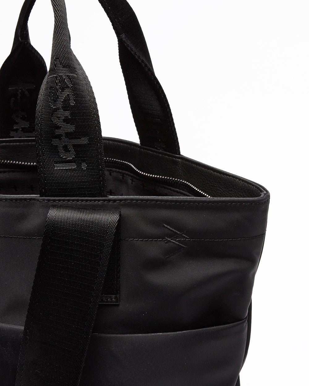 Made In Heaven Nylon Leather Tote Black