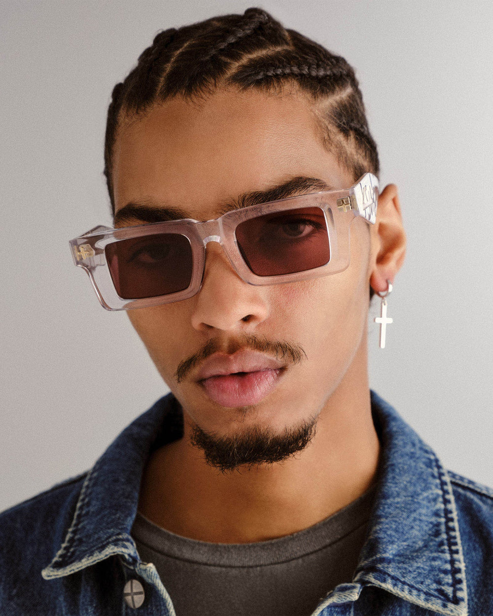 Smiths Rectangle Sunglasses - Krystal/Gold