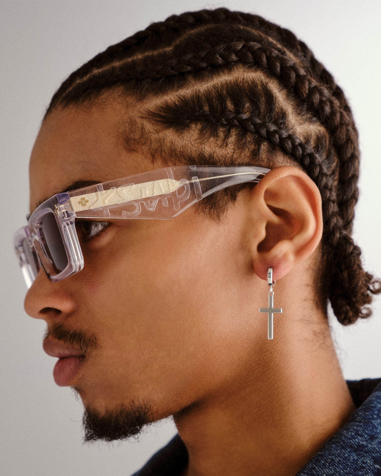 Smiths Rectangle Sunglasses - Krystal/Gold