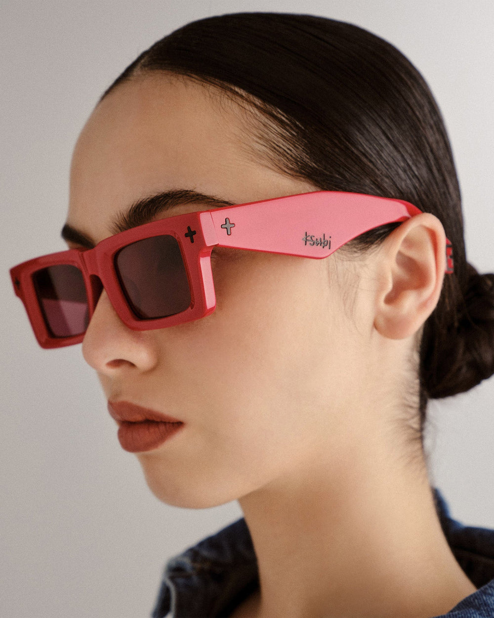 Smiths Rectangle Sunglasses - Red/Black