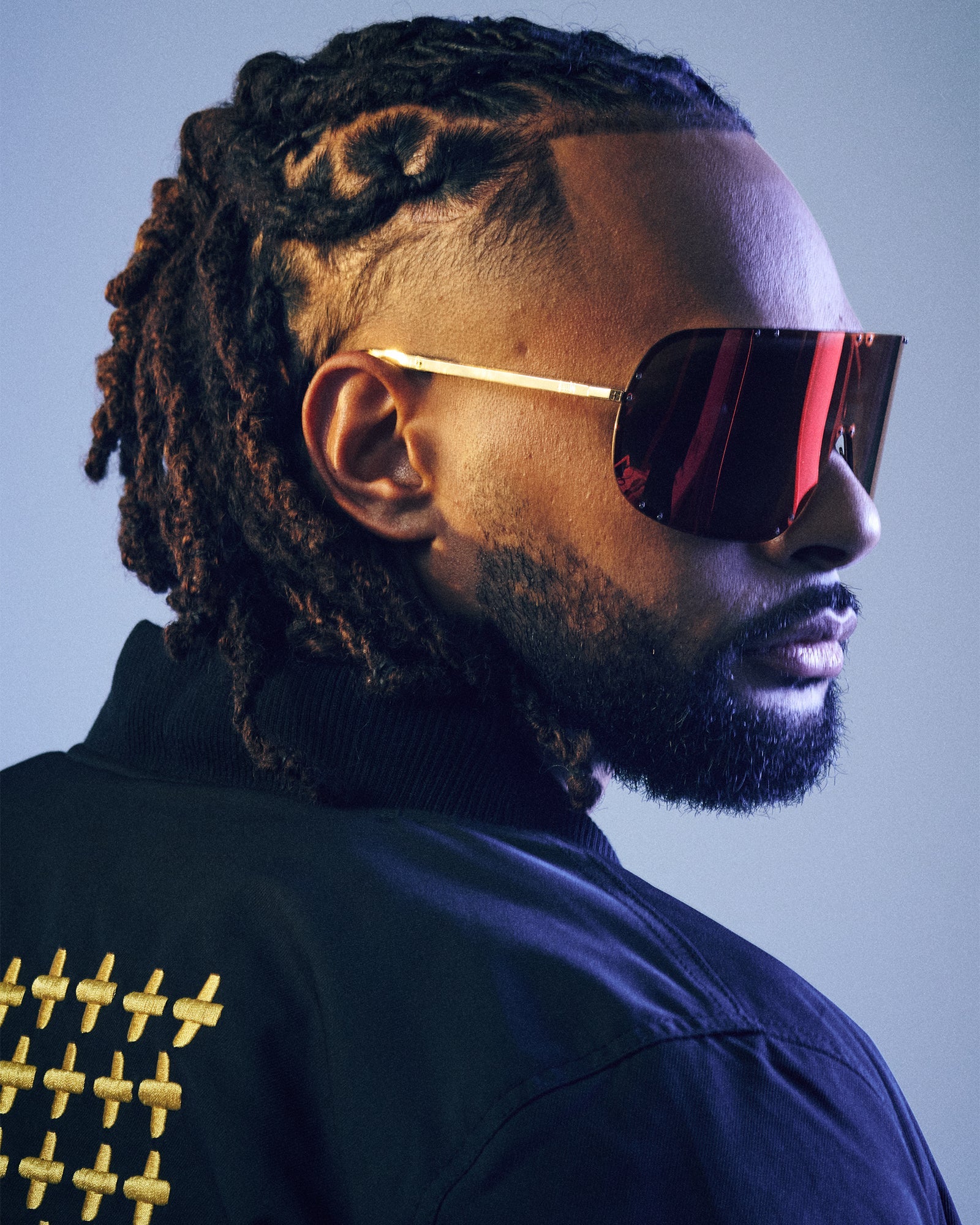 Tyrell Shield Sunglasses Sundown - Red/Orange