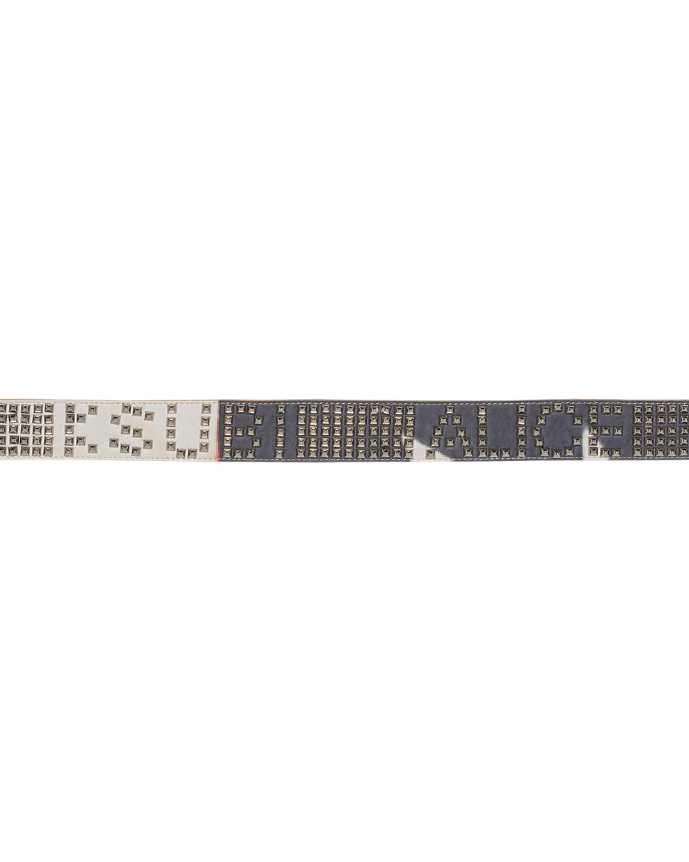 Ksubi X Alice Hollywood Leather Studded Flag Belt