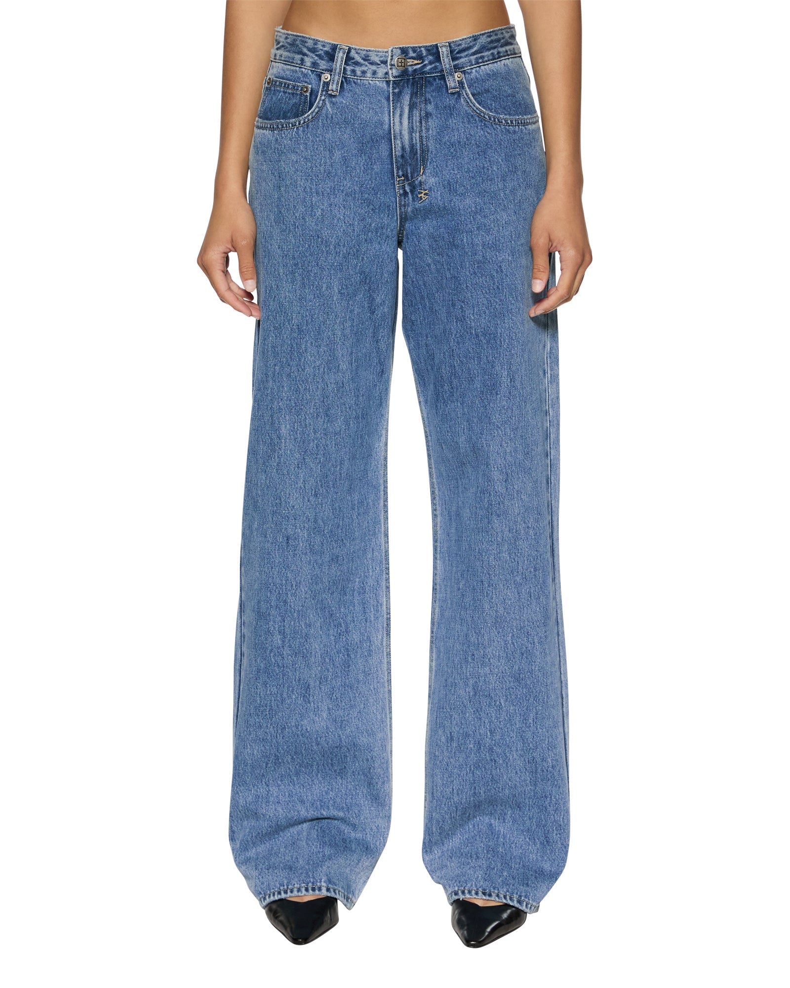 Low Rider Low Rise Jeans Heritage - Blue Denim