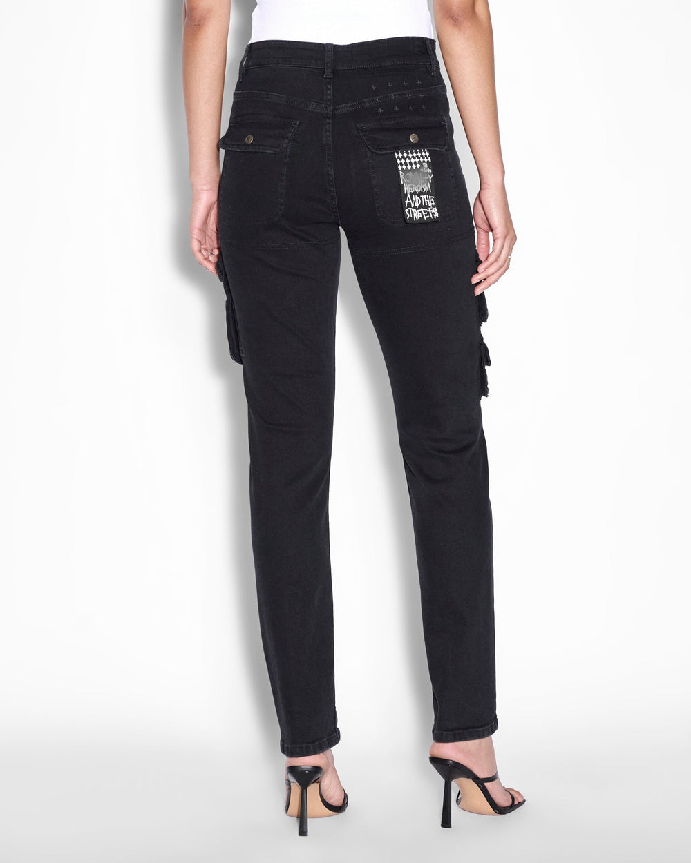 Buy Straight Up Stealth Cargo Black Denim Cargo KSUBI