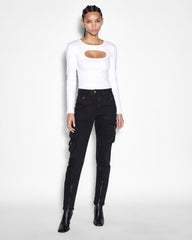 Buy Straight Up Stealth Cargo Black Denim Cargo KSUBI