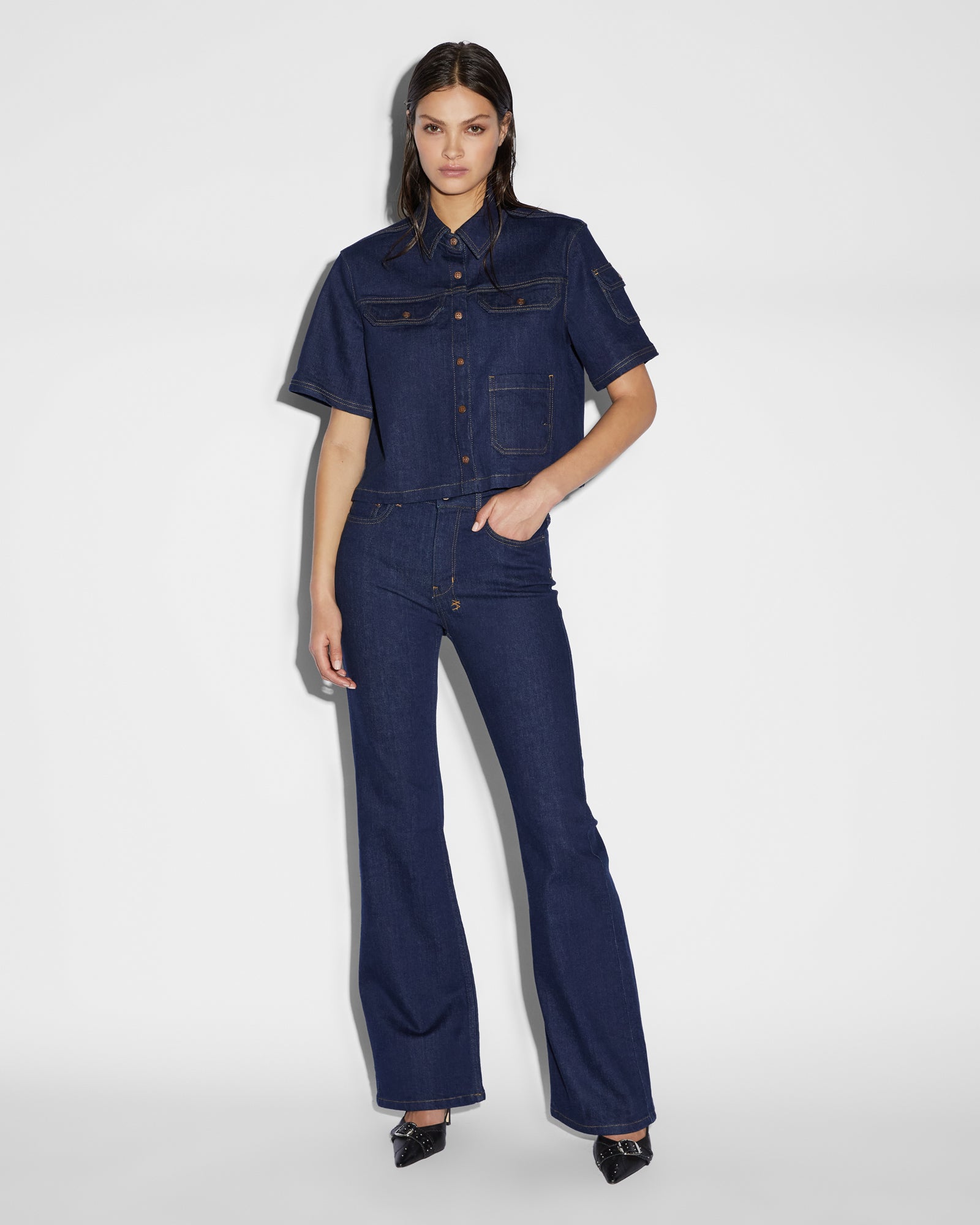 Soho Flare Jeans Legacy - Dark Blue Denim