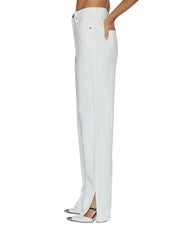 Womens Playback Splits Ecru Relaxed Denim Jeans