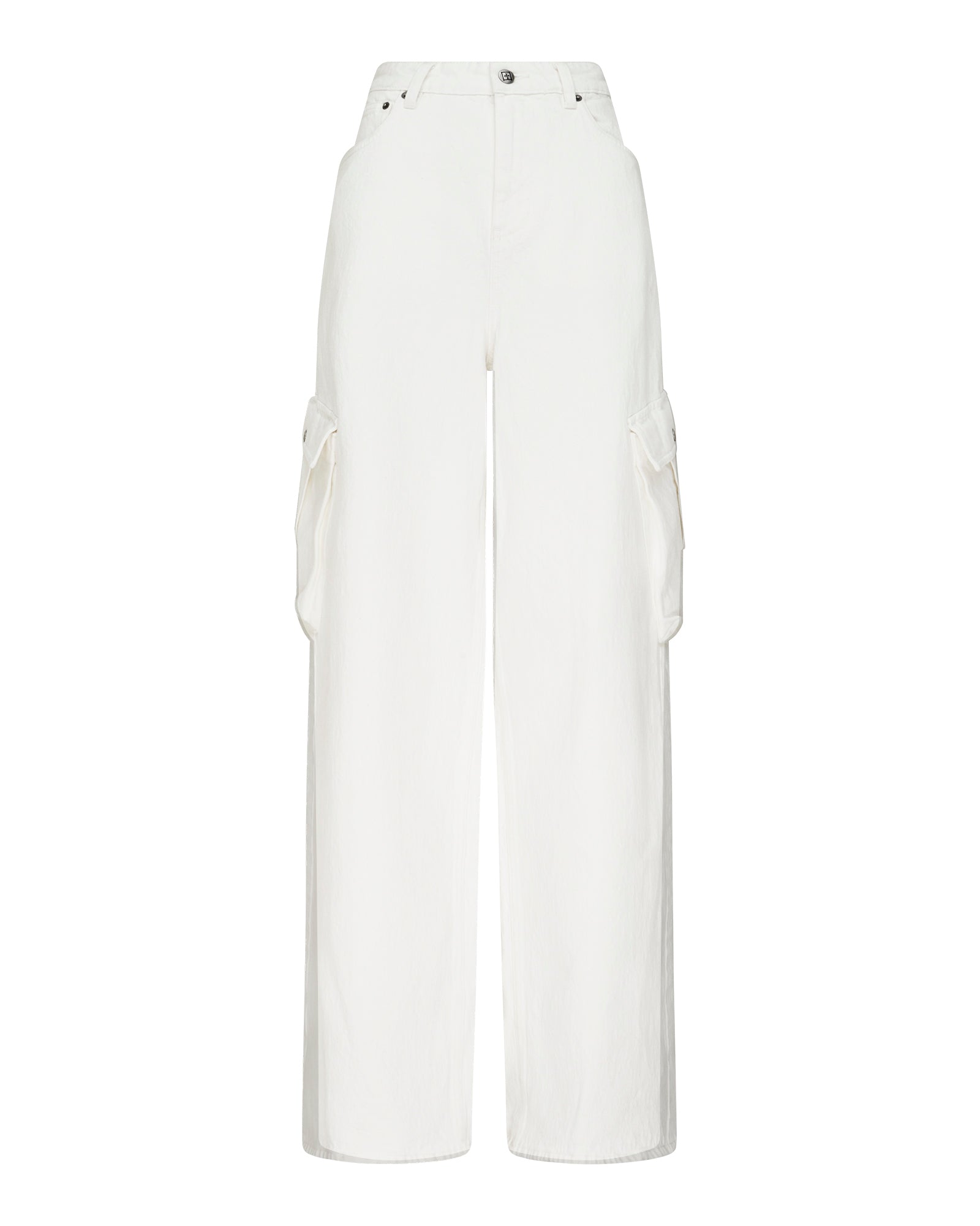 Womens Baggy Jean Cargo Ecru Baggy Denim Jeans