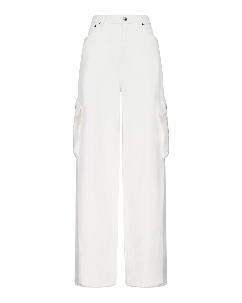 Womens Baggy Jean Cargo Ecru Baggy Denim Jeans