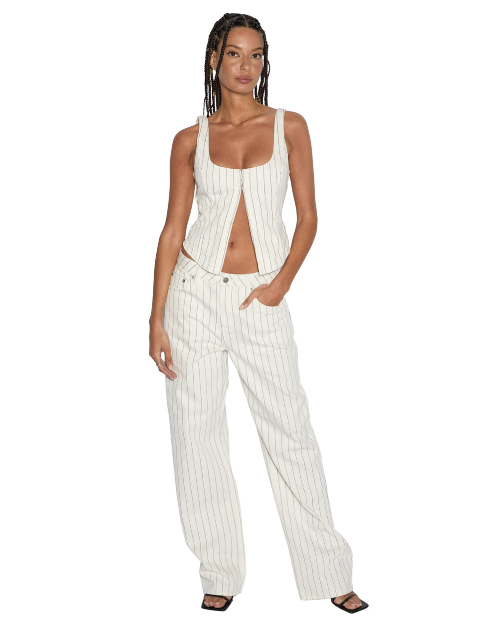 Low Rider Prophetik Low Rise Jeans - White Denim