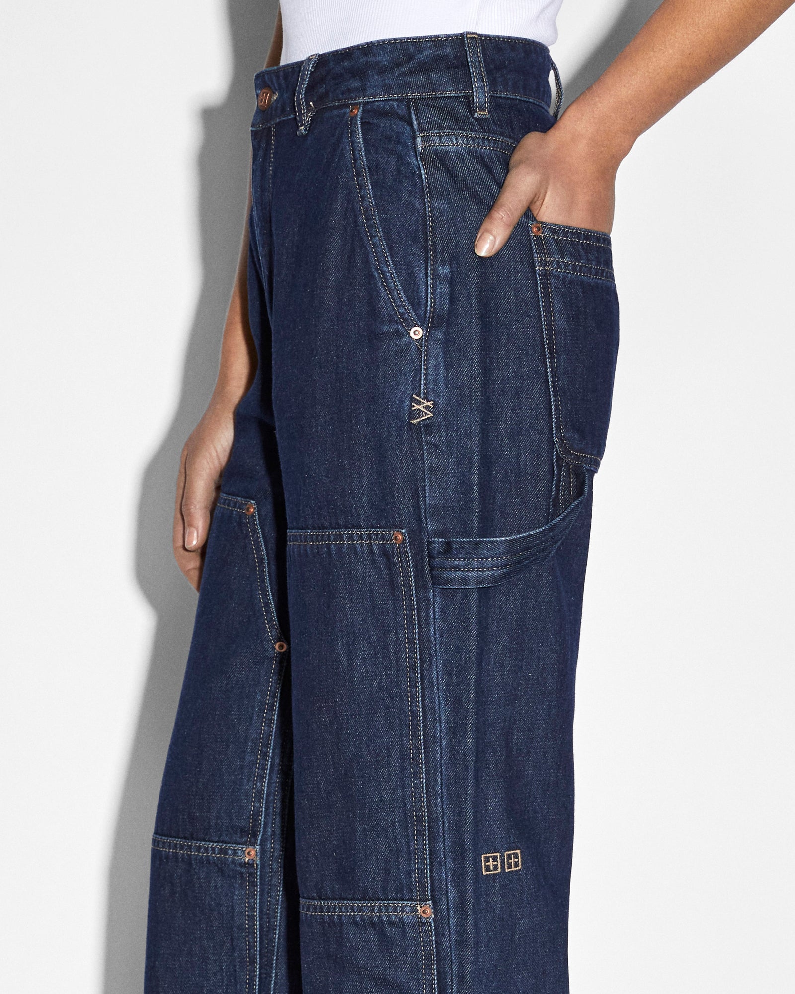 Playback Carpenter Legacy Straight Leg Jeans - Blue Denim