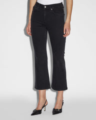 Soho Crop Flare Jeans Stealth - Black Denim