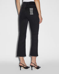 Soho Crop Flare Jeans Stealth - Black Denim