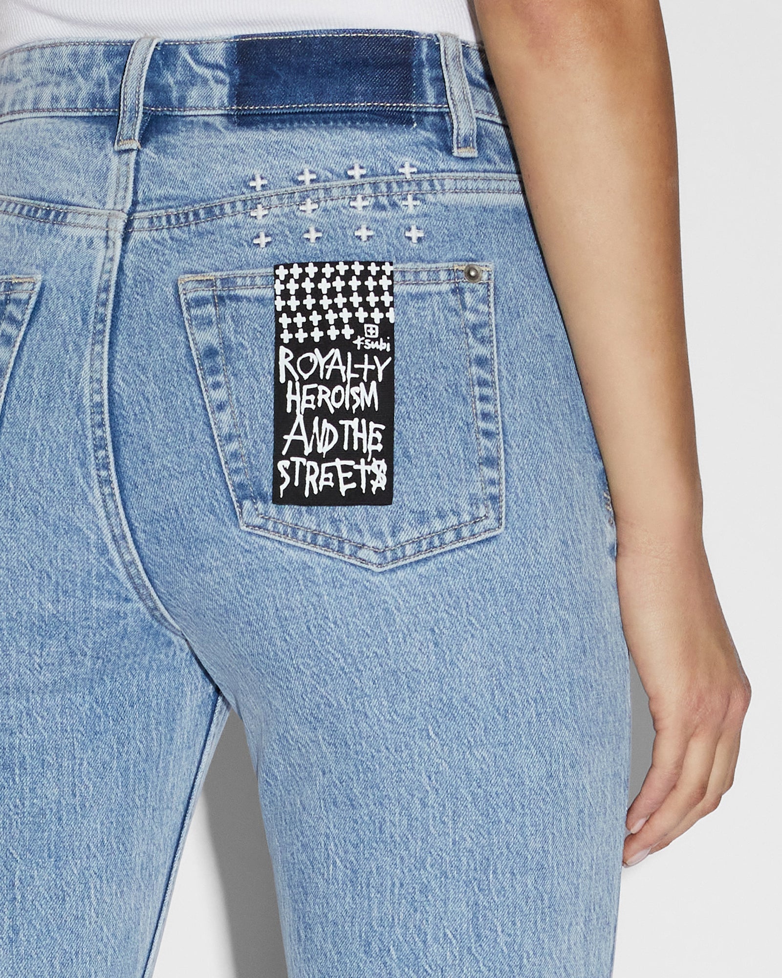 Soho Crop Flare Jeans Authentik - Light Blue Denim