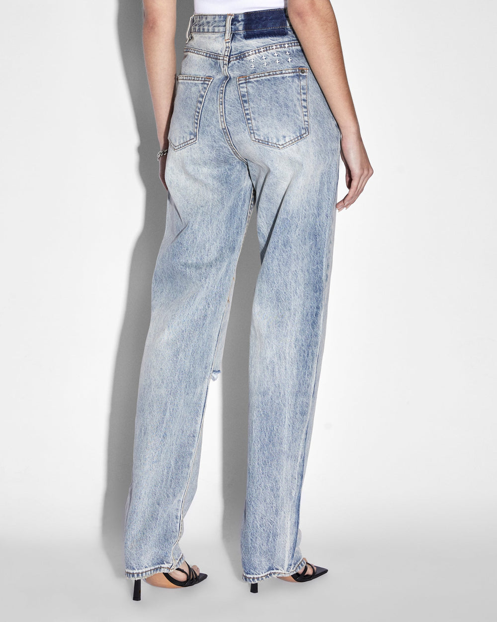 Buy Playback Skream Trashed Straight Leg Jeans