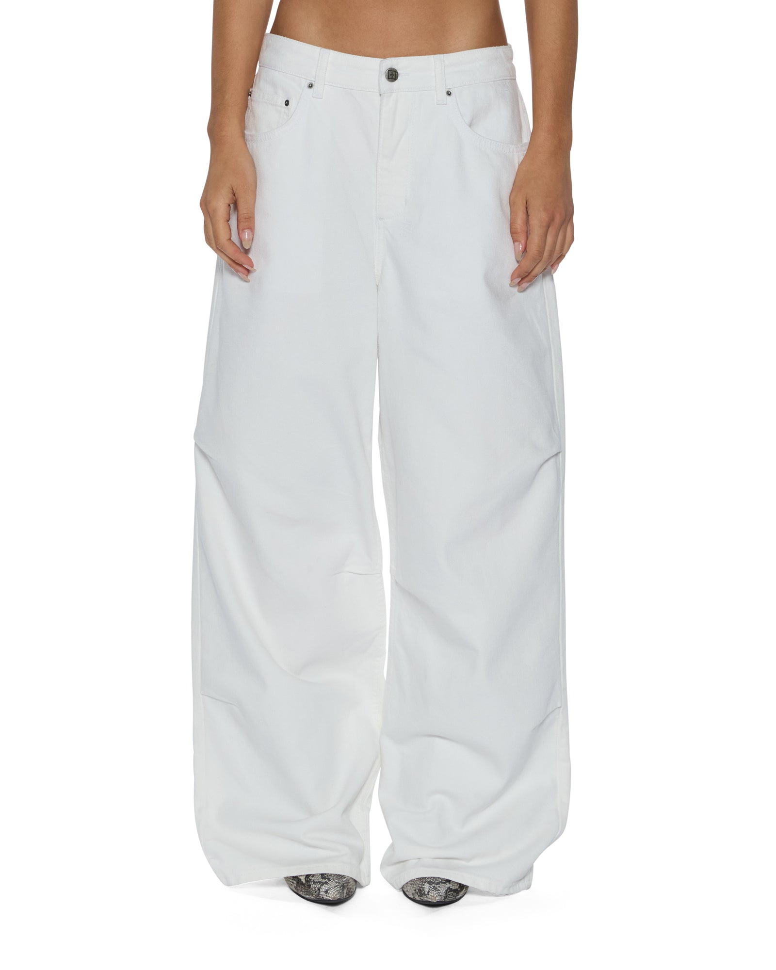 Womens Ksuper Fly Baggy Denim Jeans