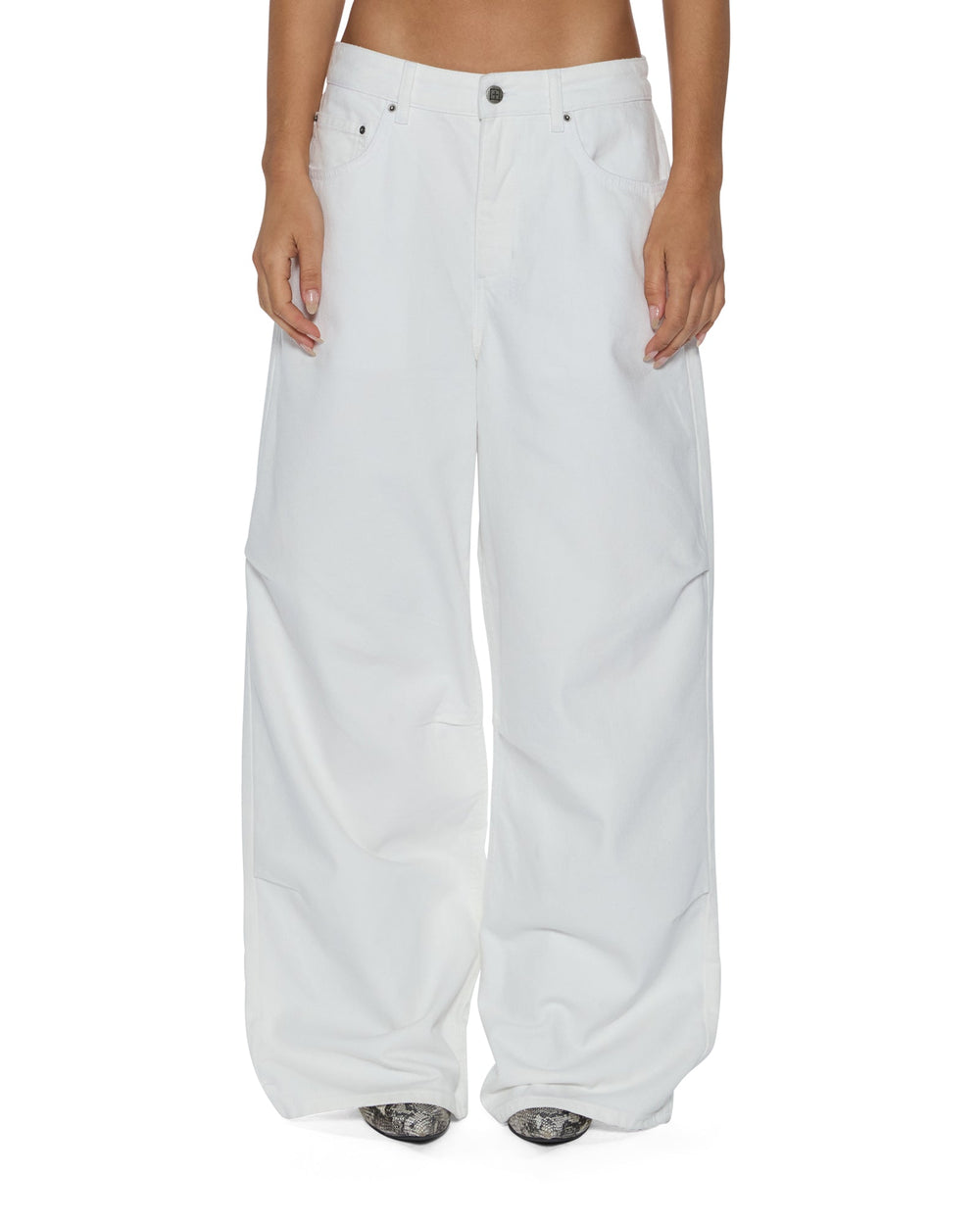 Womens Ksuper Fly Baggy Denim Jeans