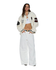 Womens Ksuper Fly Baggy Denim Jeans