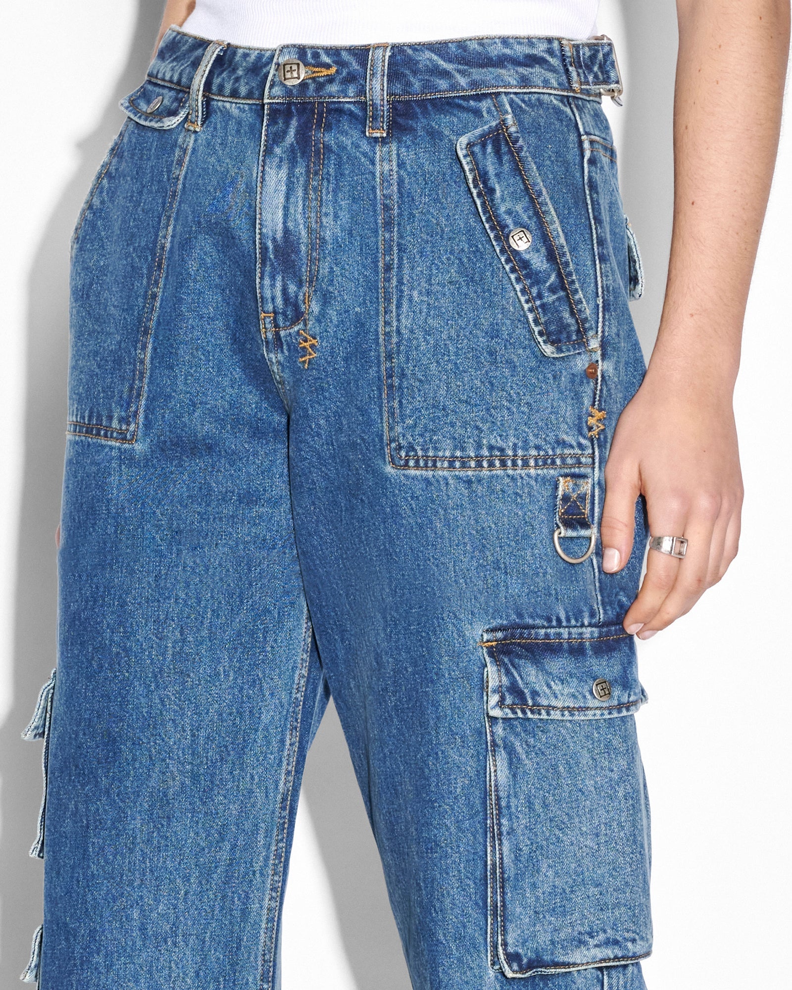 Buy Low Rider Recall Cargo Blue Denim Cargo KSUBI