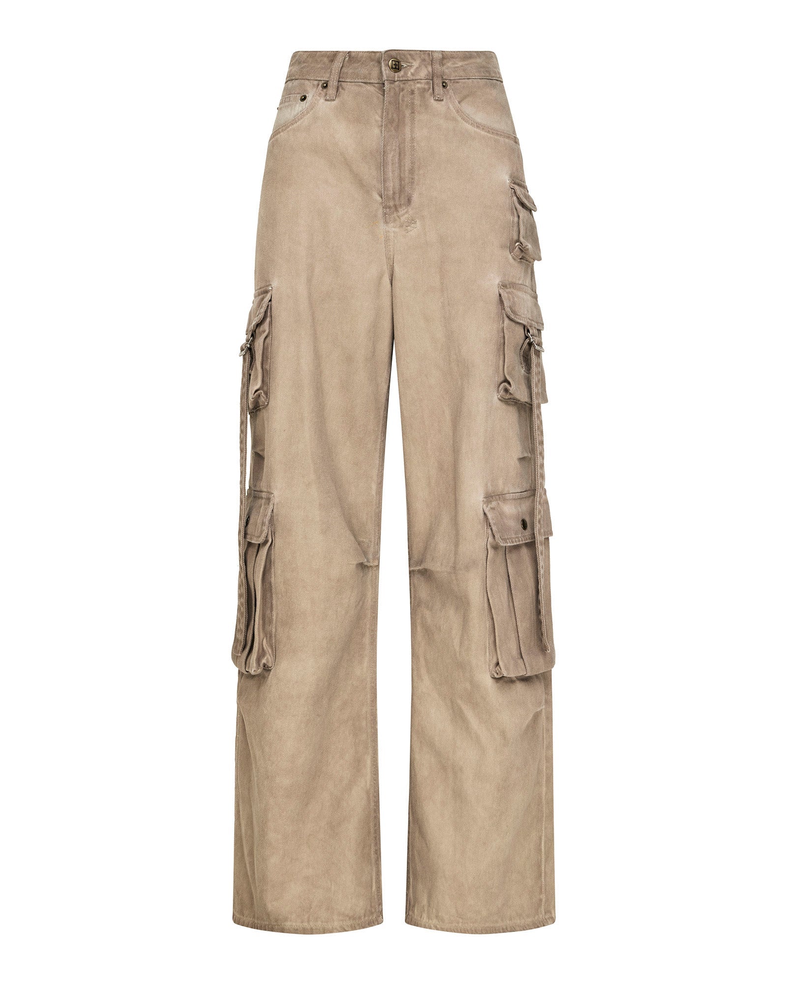 Womens Ksuper Cargo Terra Baggy Denim Jeans