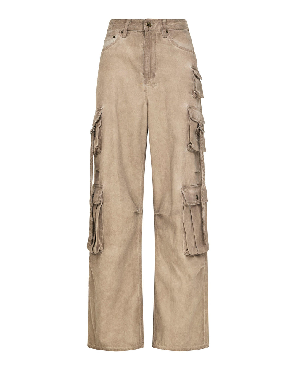 Womens Ksuper Cargo Terra Baggy Denim Jeans