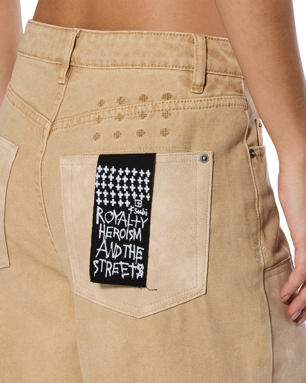 Womens Barrel Jean Carpenter Oat Barrel Leg Denim Jeans